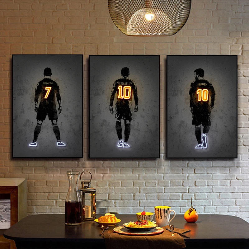 Football Star Posters and Prints Football Poster,Soccer Poster,Canvas Painting Print Wall Art Picture For Living Room Home Decor 
Football Star Posters and Prints Football Poster,Soccer Poster,Canvas Painting Print Wall Art Picture For Living Room Home Decor