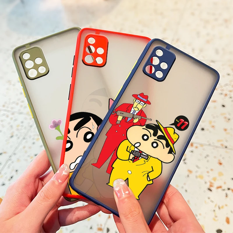 Cartoon Crayon Shin Chan For Samsung Galaxy A72 A52 A71 A51 A70 A32 A21S A03S A02S A12 5G Frosted Translucent Phone Case Fundas
Cartoon Crayon Shin Chan For Samsung Galaxy A72 A52 A71 A51 A70 A32 A21S A03S A02S A12 5G Frosted Translucent Phone Case Fundas