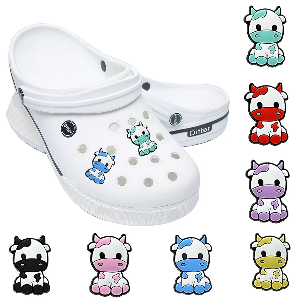 Single Sale 1pcs Dairy Cow PVC Shoe Charms Accessories Shoe Decorations Shoe Buckles Accessories Fit Bands Bracelets Croc JIBZ
Single Sale 1pcs Dairy Cow PVC Shoe Charms Accessories Shoe Decorations Shoe Buckles Accessories Fit Bands Bracelets Croc JIBZ