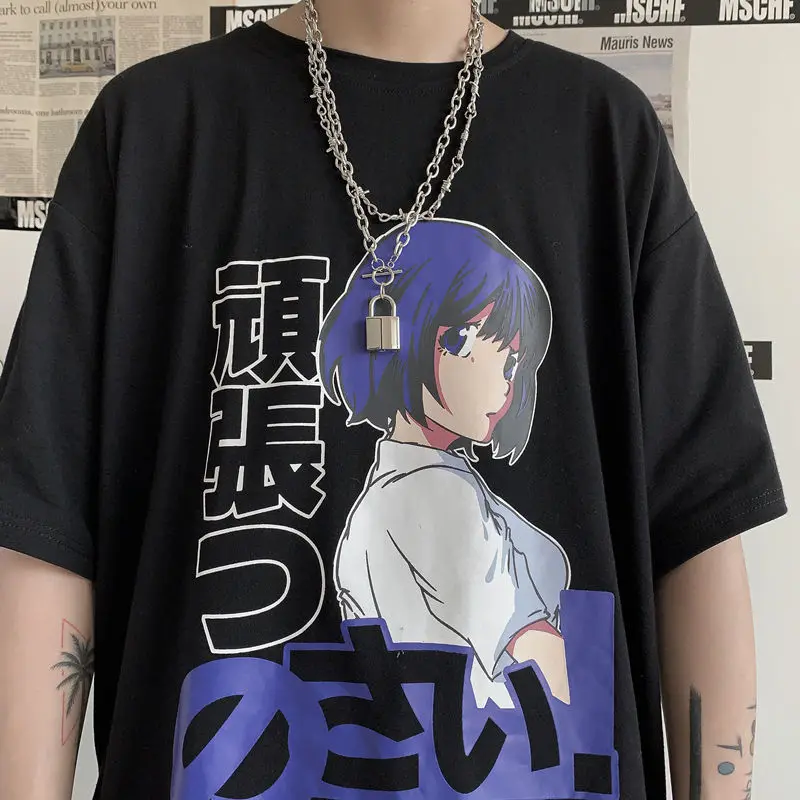 Hip Hop Japanese Cartoon Characters Print T Shirt Men Women Casual Streetwear Harajuku Fashion Tshirts Summer Oversized T Shirts
Hip Hop Japanese Cartoon Characters Print T Shirt Men Women Casual Streetwear Harajuku Fashion Tshirts Summer Oversized T Shirts