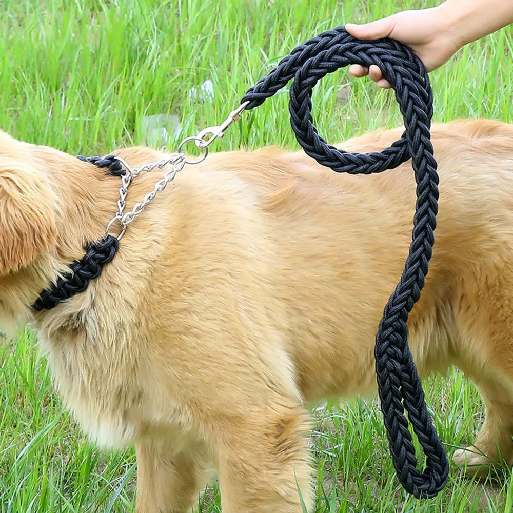 Dog Leash Heavy Duty Nylon Braided Rope Strong 120cm Dog Leash Comfortable Pet Round Training Rope for Small Medium Large Dogs
Dog Leash Heavy Duty Nylon Braided Rope Strong 120cm Dog Leash Comfortable Pet Round Training Rope for Small Medium Large Dogs