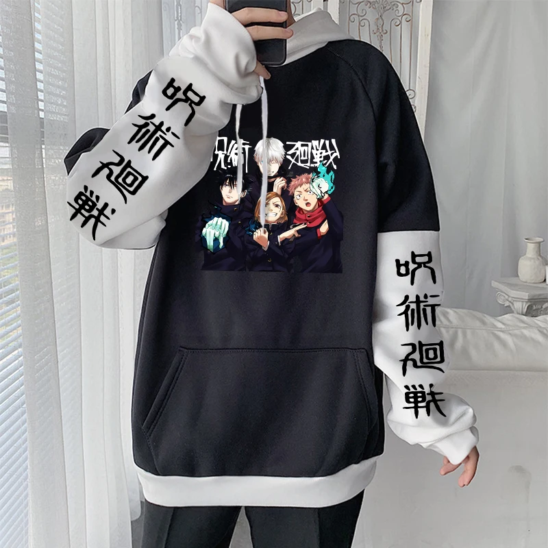 Harajuku Japan Anime Jujutsu Kaisen Gojo Satoru Team Print Hoodies Fashion Manga Winter Casual Women Fake Two Pieces Sweatshirt
Harajuku Japan Anime Jujutsu Kaisen Gojo Satoru Team Print Hoodies Fashion Manga Winter Casual Women Fake Two Pieces Sweatshirt