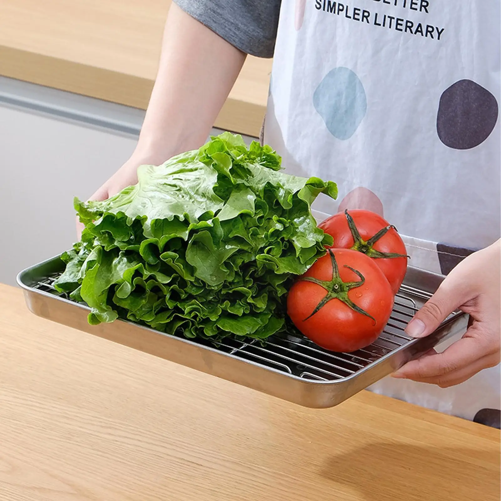 Steel Drain Grid Square Plate Tray Bakeware Oven Pan Kitchen Drain Bbq Rack Grill Grill I0c7
Steel Drain Grid Square Plate Tray Bakeware Oven Pan Kitchen Drain Bbq Rack Grill Grill I0c7