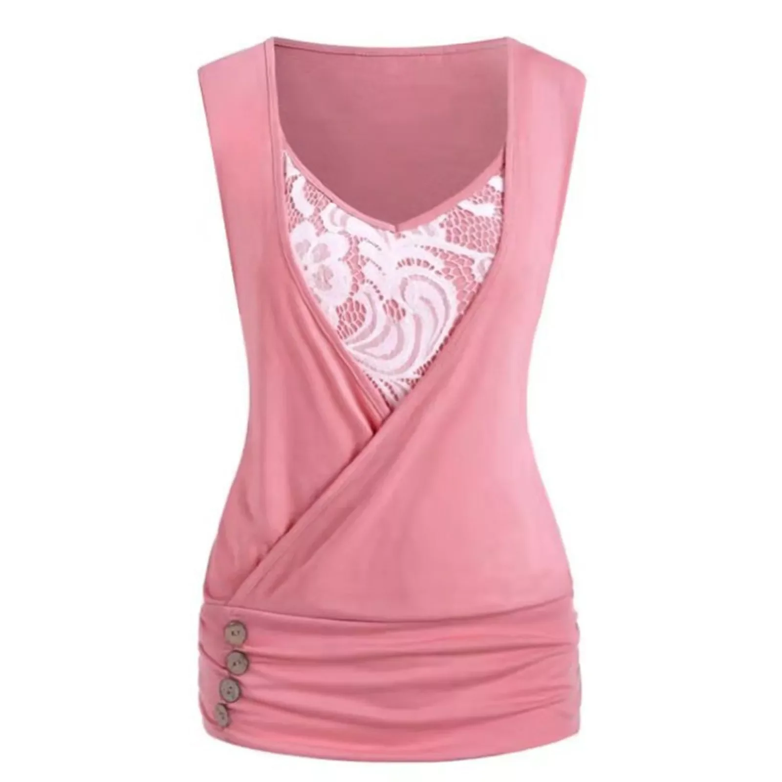 2023New Women Lace Sleeveless Shirts Loose Sexy Solid Color Blusas V-neck Tops Female Harajuku Tee For Women Clothing Camisetas
2023New Women Lace Sleeveless Shirts Loose Sexy Solid Color Blusas V-neck Tops Female Harajuku Tee For Women Clothing Camisetas