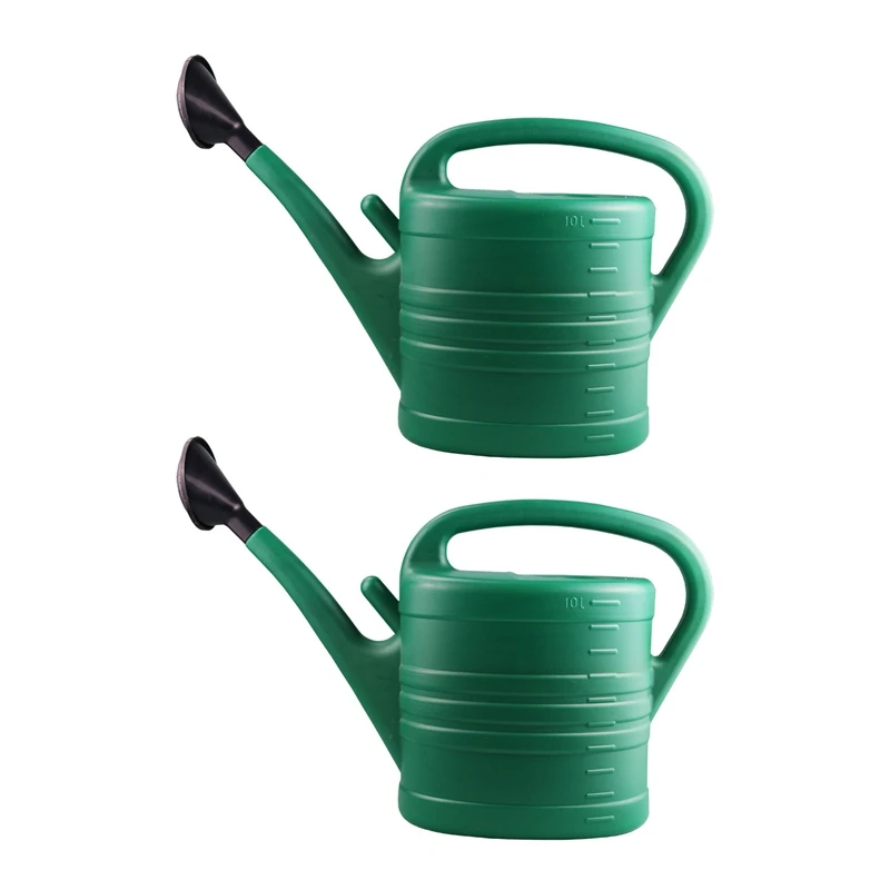 2X Watering Can With Green 10 Litre 2 Gallons Garden Flower Water Bottle Watering Kettle With Handle Long Mouth
2X Watering Can With Green 10 Litre 2 Gallons Garden Flower Water Bottle Watering Kettle With Handle Long Mouth