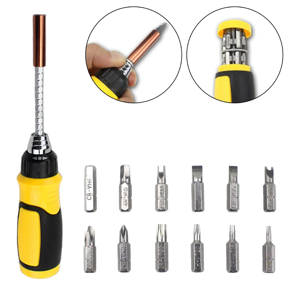 12 In 1 Three-way Ratchet Screwdrivers T10 T15 T20 T30 U6 Adjustment Telescopic Concealed Handle Extension Rod
12 In 1 Three-way Ratchet Screwdrivers T10 T15 T20 T30 U6 Adjustment Telescopic Concealed Handle Extension Rod