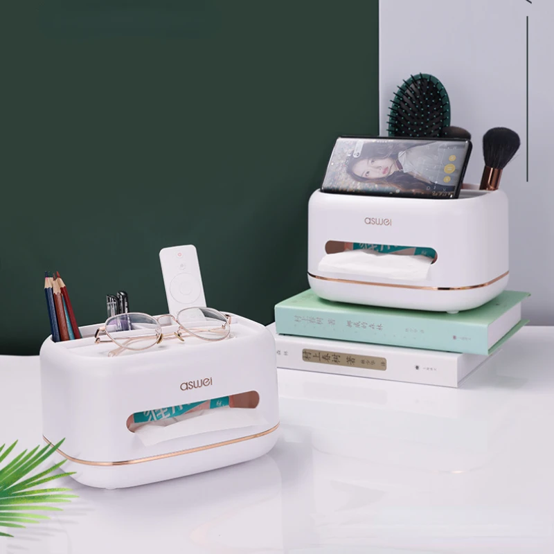 Tissue Storage Box Napkin Holder Multifunctional Sundries Storage Living Room Decoration Stationery Organizer Box Home Office
Tissue Storage Box Napkin Holder Multifunctional Sundries Storage Living Room Decoration Stationery Organizer Box Home Office