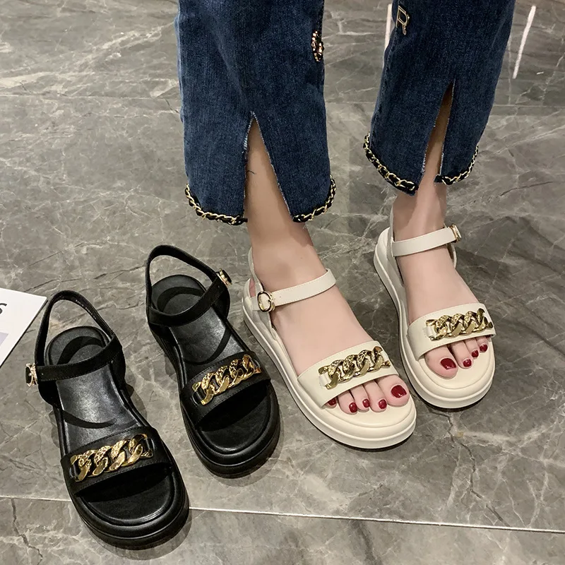Sandals Women Summer 2022 Ankle Strap Peep Toe Chunky Platform Summer Shoes Black PU Leather Gladiator Sandals Chaussure Femme
Sandals Women Summer 2022 Ankle Strap Peep Toe Chunky Platform Summer Shoes Black PU Leather Gladiator Sandals Chaussure Femme