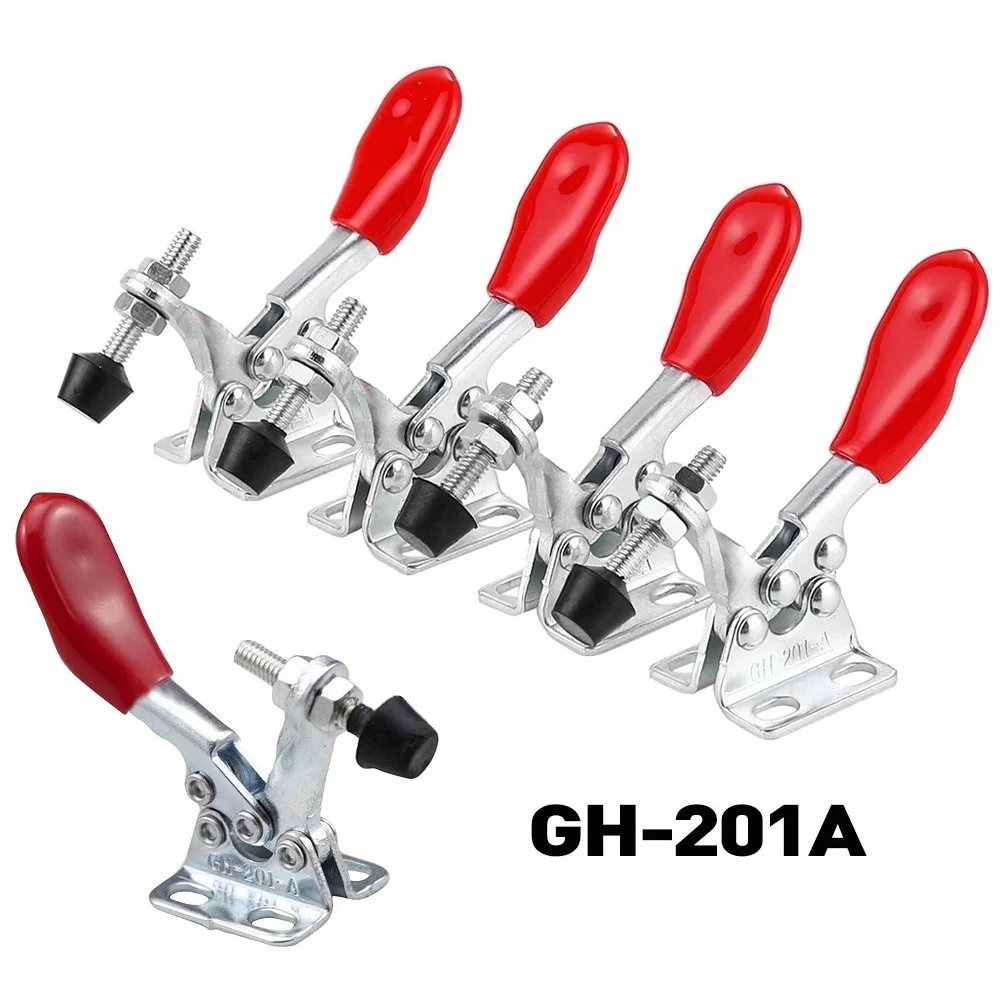 5Pcs GH-201A 27kg Toggle Clamp Quick Release Vertical Horizontal Type U-shaped Hand Tool Carpentry Presses Woodworking Joinery
5Pcs GH-201A 27kg Toggle Clamp Quick Release Vertical Horizontal Type U-shaped Hand Tool Carpentry Presses Woodworking Joinery