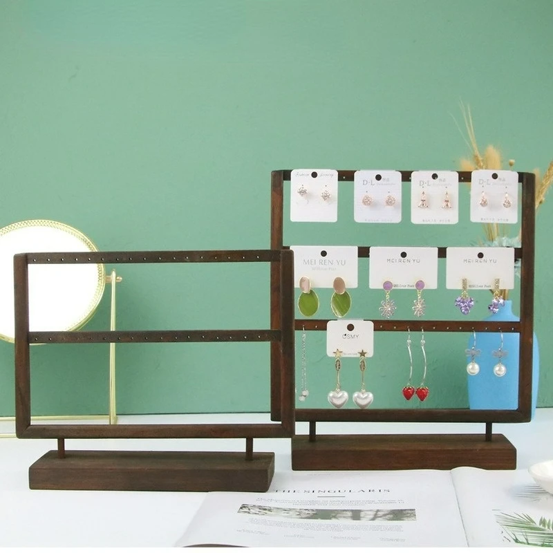 Retro Original Wood Ear Studs Earrings Holder Counter Display Jewelry Rack Jewelry Organizer Stand Live Broadcast Props Natural
Retro Original Wood Ear Studs Earrings Holder Counter Display Jewelry Rack Jewelry Organizer Stand Live Broadcast Props Natural