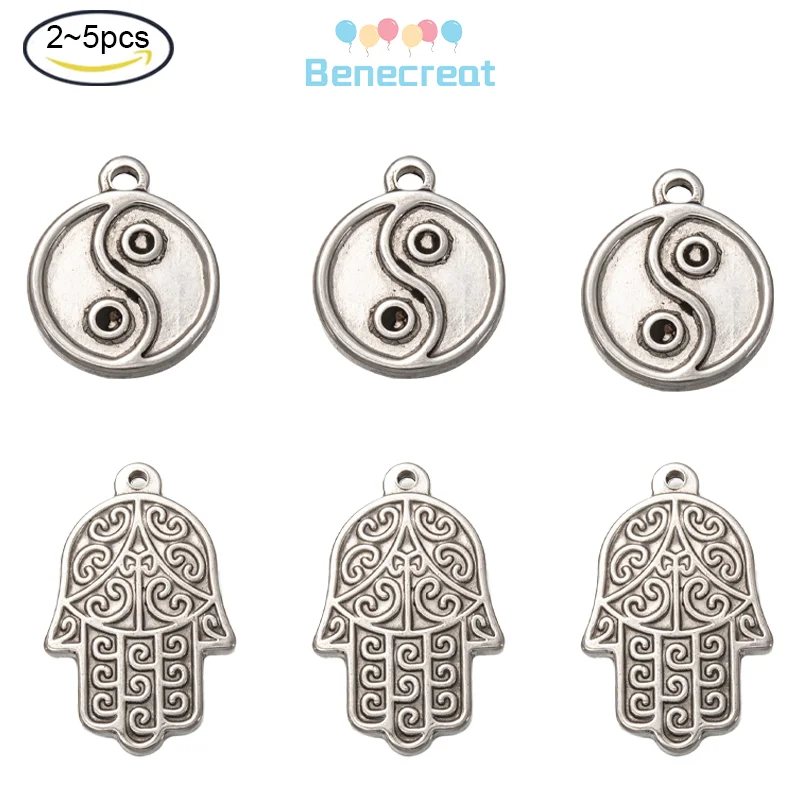 BENECREAT 2-5PCS 304 Stainless Steel Pendants Hamsa Hand of Miriam / Flat Round with Taiji Stainless Steel Color
BENECREAT 2-5PCS 304 Stainless Steel Pendants Hamsa Hand of Miriam / Flat Round with Taiji Stainless Steel Color