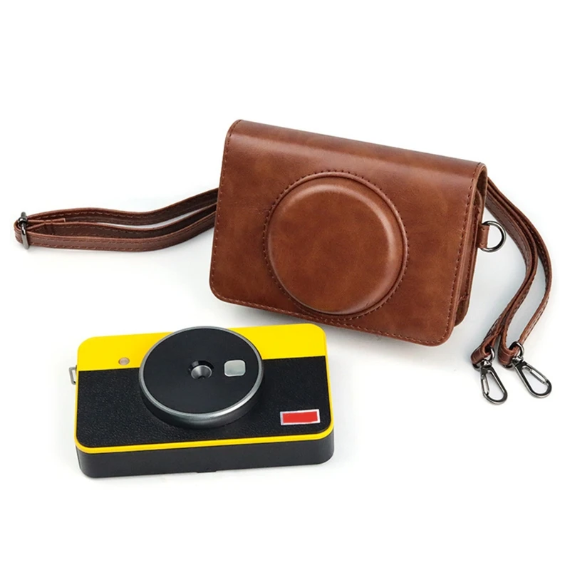 Vintage PU Leather Camera Case Protective Camera Bag with Strap Replacement Compatible with C210R Mini Shot 2 Camera
Vintage PU Leather Camera Case Protective Camera Bag with Strap Replacement Compatible with C210R Mini Shot 2 Camera