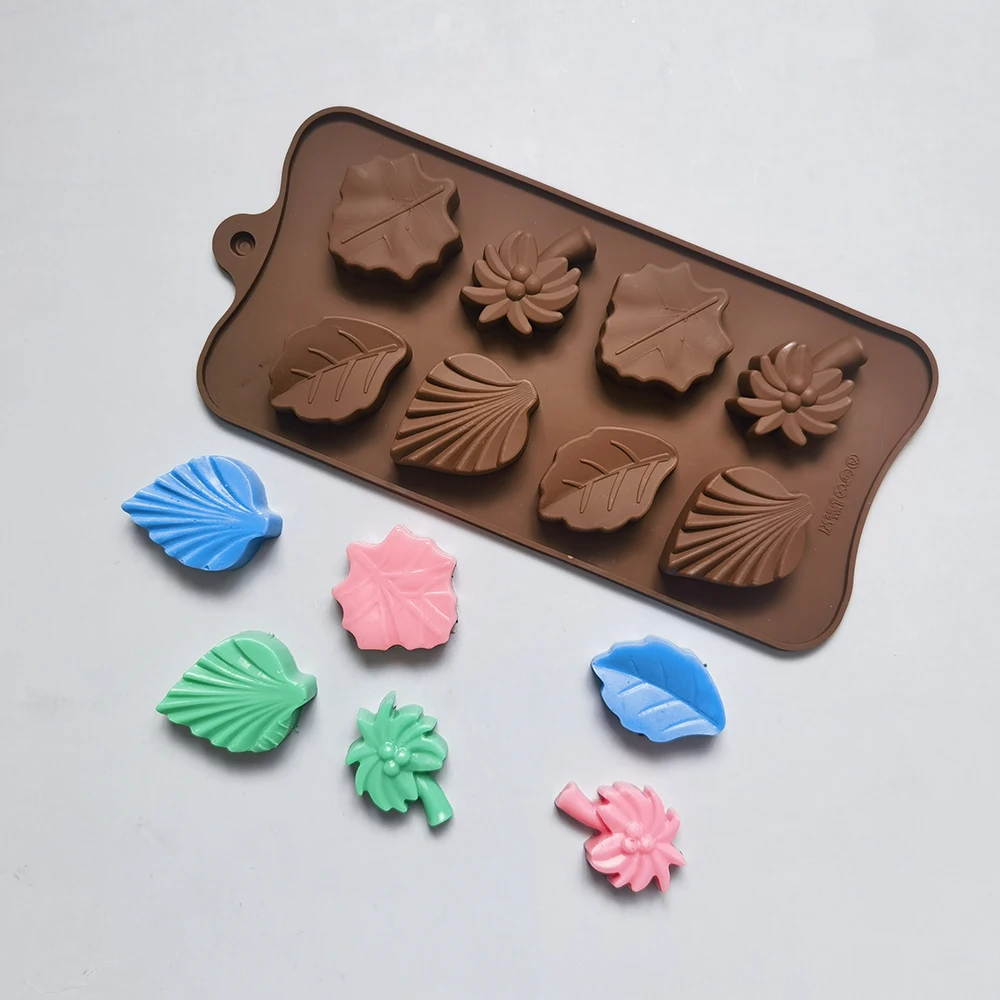 8 Holes Leaf Shape Silicone Chocolate Mold Party Cake Tools Ice Block Cookie Jelly Candy Mould Fudge Cake Decor Baking
8 Holes Leaf Shape Silicone Chocolate Mold Party Cake Tools Ice Block Cookie Jelly Candy Mould Fudge Cake Decor Baking