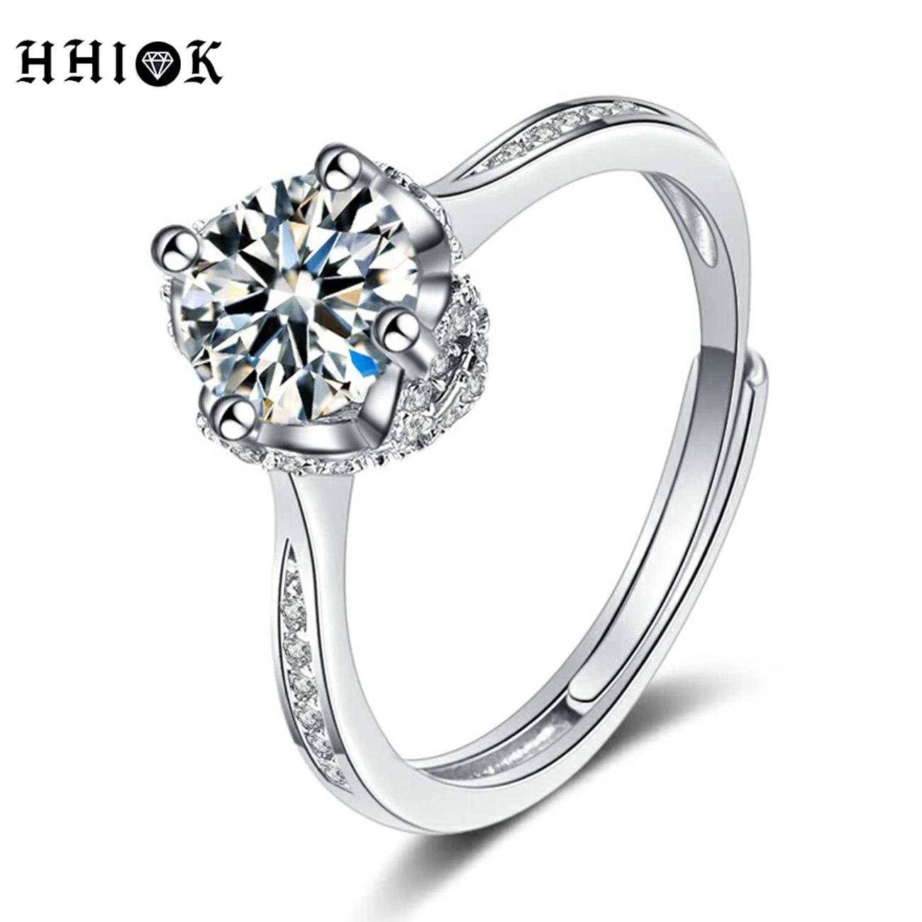 HHIOK Fashion New Trend Flower Moissanite Ring Exquisite Round Flower Zircon Ring Female Versatile Romantic Jewelry Gift
HHIOK Fashion New Trend Flower Moissanite Ring Exquisite Round Flower Zircon Ring Female Versatile Romantic Jewelry Gift