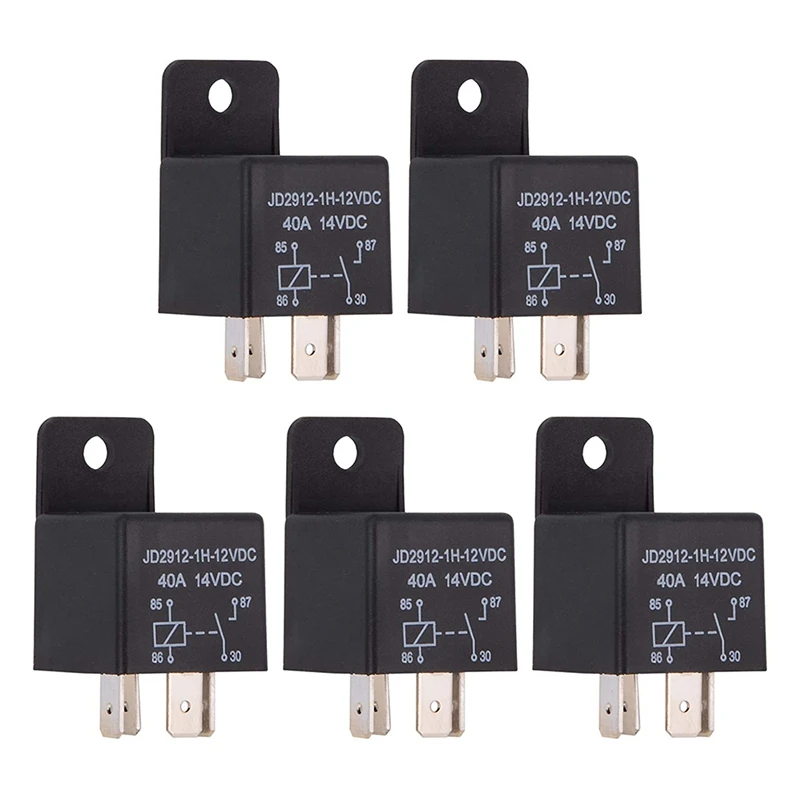 Car Relay 4 Pin 12V 40Amp Spst Model No.: JD2912-1H-12VDC 40A 14VDC, Auto Switches & Starters,Pack of 5
Car Relay 4 Pin 12V 40Amp Spst Model No.: JD2912-1H-12VDC 40A 14VDC, Auto Switches & Starters,Pack of 5