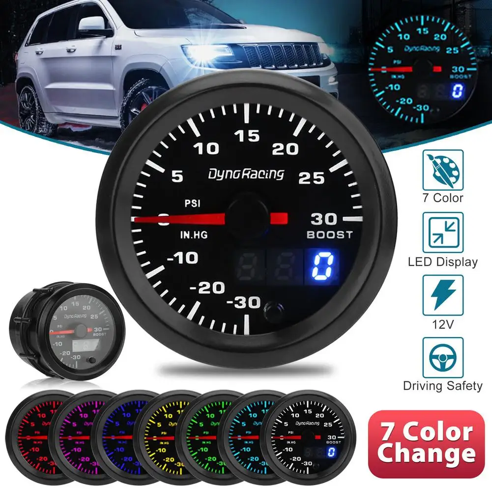 Car Turbo-Boost Meter Psi Pressure Gauge 2-inch 52mm Pointer Digital Display High-speed Motor Oil Pressure Instrument
Car Turbo-Boost Meter Psi Pressure Gauge 2-inch 52mm Pointer Digital Display High-speed Motor Oil Pressure Instrument
