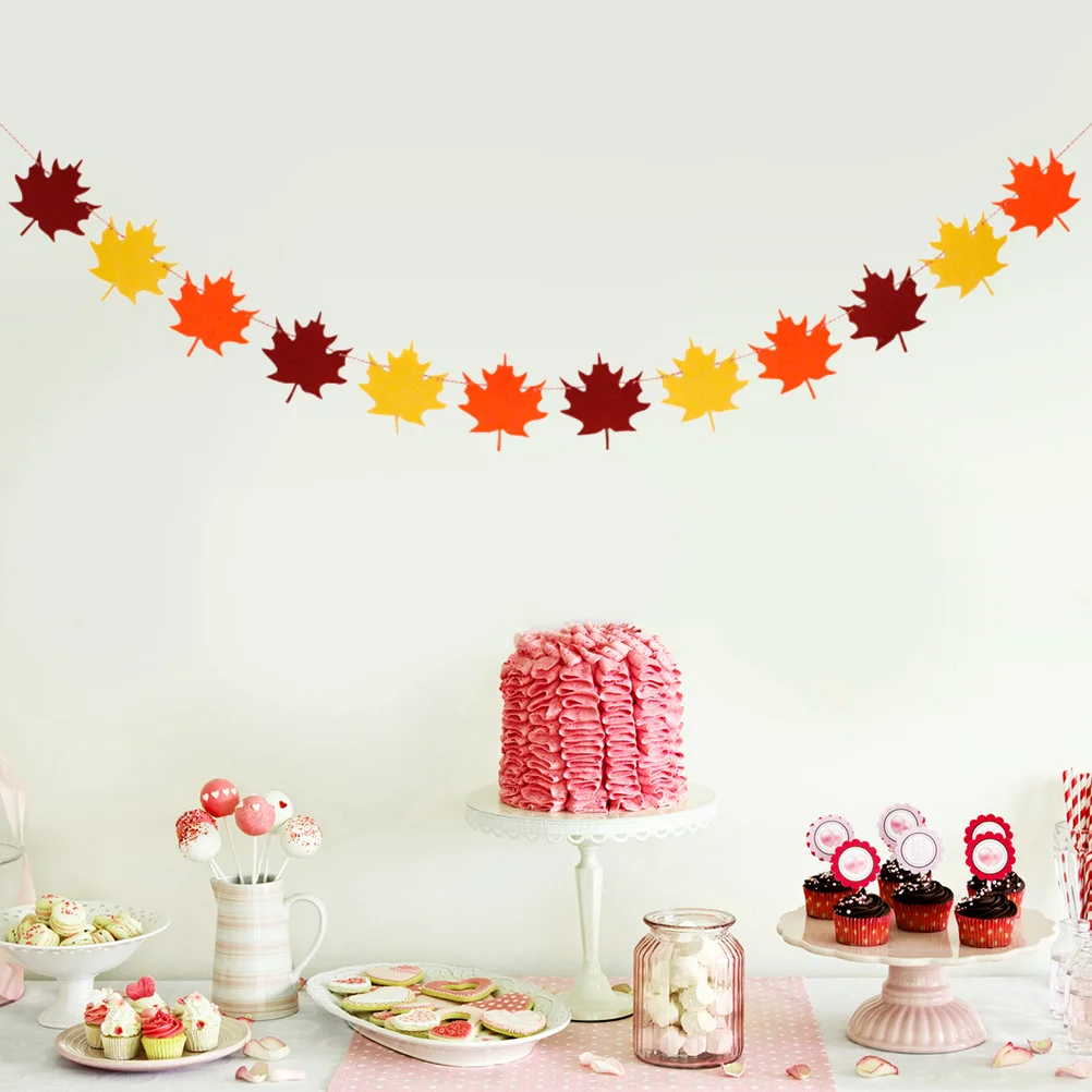1 Set Banner Colorful Maple Leaves Autumn Garland Flag Bunting Supplies for Autumn
1 Set Banner Colorful Maple Leaves Autumn Garland Flag Bunting Supplies for Autumn