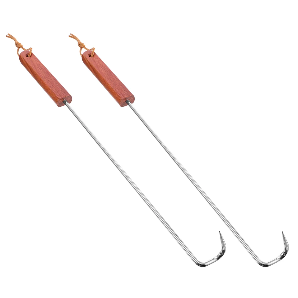Flipper Meat Turner Hook Bbq Barbecue Pigtail Hooks Grilling Skewers Fork Stick Food Roasting Skewer Tool Grill Steel Steak
Flipper Meat Turner Hook Bbq Barbecue Pigtail Hooks Grilling Skewers Fork Stick Food Roasting Skewer Tool Grill Steel Steak