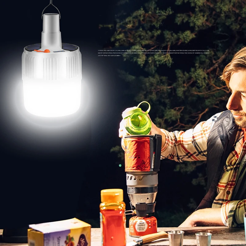 Solar Outdoor Emergency Light USB Rechargeable LED Bulb Lamp Camping Lamp Handheld Spotlight Lantern Flashlight
Solar Outdoor Emergency Light USB Rechargeable LED Bulb Lamp Camping Lamp Handheld Spotlight Lantern Flashlight