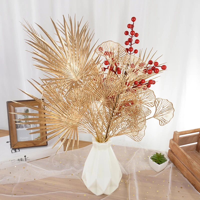 1pc Artificial Golden Plant Plastic Eucalyptus Leaves Christmas Decoration DIY Fake Plant Wedding Party Decoration Supplies
1pc Artificial Golden Plant Plastic Eucalyptus Leaves Christmas Decoration DIY Fake Plant Wedding Party Decoration Supplies