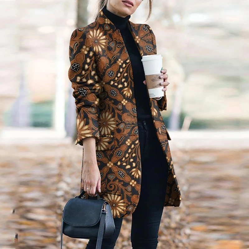 Oversized Blazer Women Floral Printed Lapel Long Sleeve Fit Jacket Fashion Spring Autumn Office Lady Suit Vintage New Year Coat
Oversized Blazer Women Floral Printed Lapel Long Sleeve Fit Jacket Fashion Spring Autumn Office Lady Suit Vintage New Year Coat