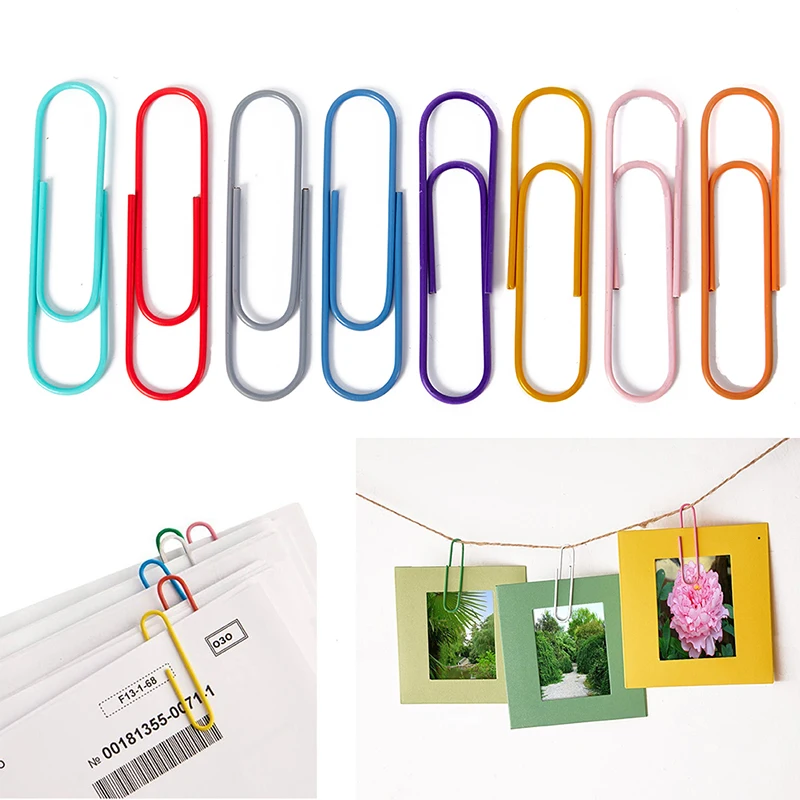 10 Pcs Mixed Colour Large Paperclips 10cm Paperclips Office Supplies Clips Bookmarks Metal Office Supplies
10 Pcs Mixed Colour Large Paperclips 10cm Paperclips Office Supplies Clips Bookmarks Metal Office Supplies