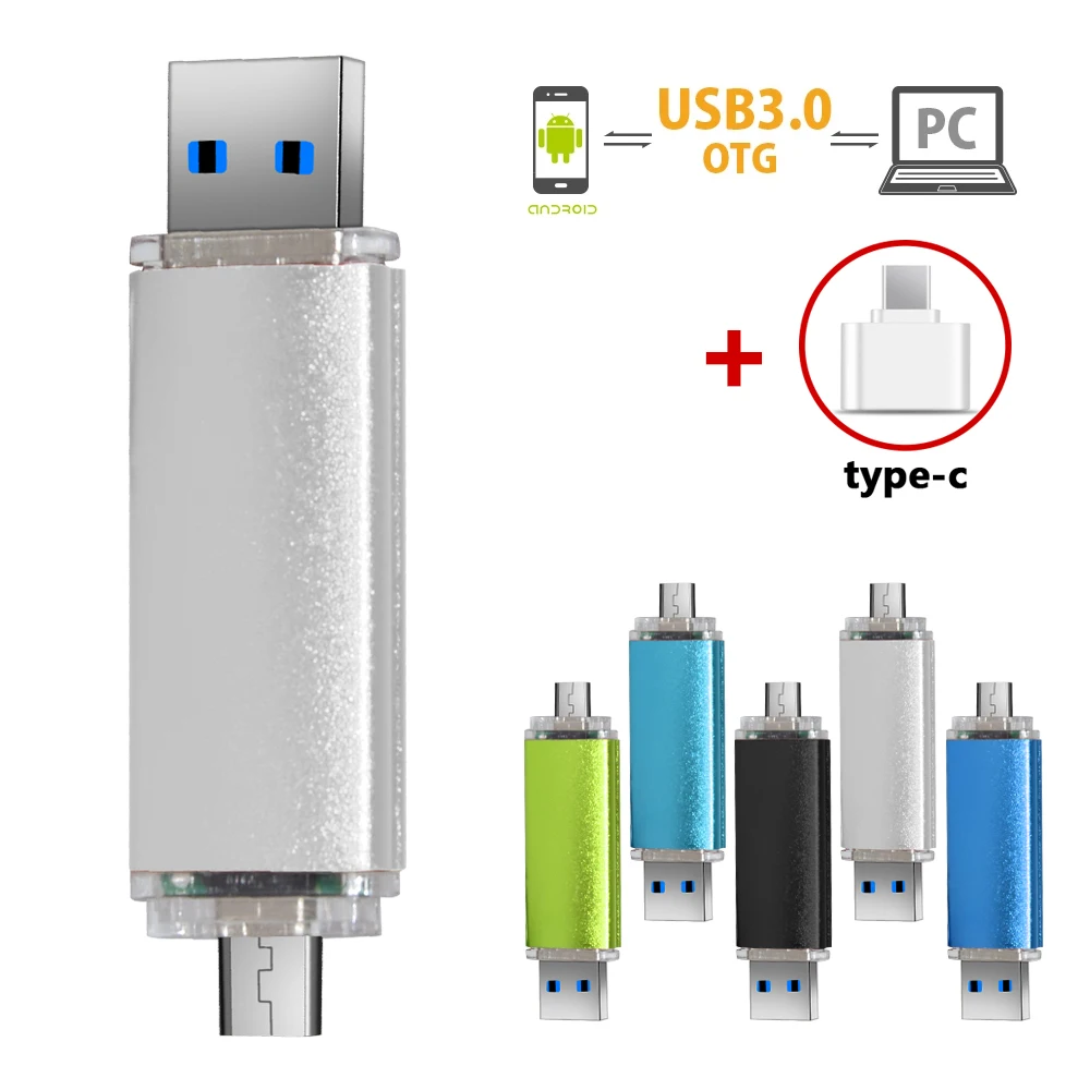 2 in 1 Type c Adapter USB 3.0 Female To Micro USB Flash Drive 128GB 32gb LOGO 256GB High Capacity usb drive for wedding gift 16g
2 in 1 Type c Adapter USB 3.0 Female To Micro USB Flash Drive 128GB 32gb LOGO 256GB High Capacity usb drive for wedding gift 16g