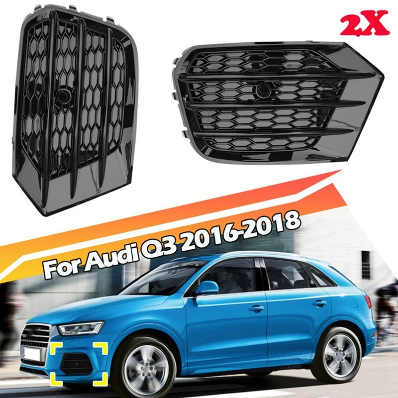 Fog Light Cover Fog Light Frame Honeycomb Grille Lower Grille Fog Light Grille Car Accessories For Q3 2016-2018
Fog Light Cover Fog Light Frame Honeycomb Grille Lower Grille Fog Light Grille Car Accessories For Q3 2016-2018