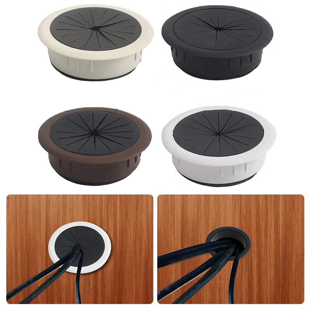 60MM Desk Cord Grommet Wire Hole Cover Line Outlet Port Threading Box Cover Cable Passing Box Office Table Cable Organizer
60MM Desk Cord Grommet Wire Hole Cover Line Outlet Port Threading Box Cover Cable Passing Box Office Table Cable Organizer