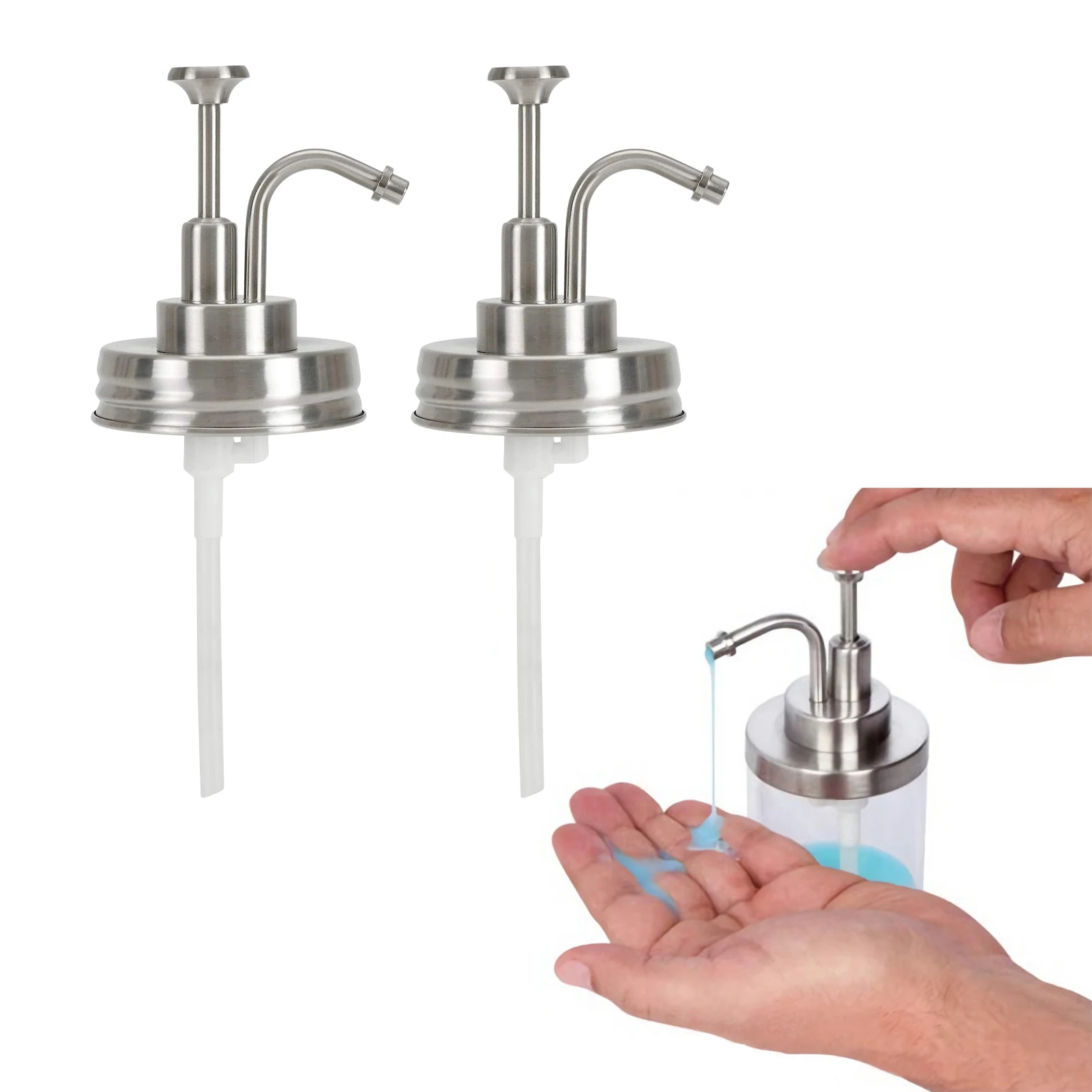 Mason Jar Soap Dispenser Lids Pump Dispenser Anti-Leak Silicone Seal Dispensador Lid Bathroom Shampoo Liquid Bottles Pumps
Mason Jar Soap Dispenser Lids Pump Dispenser Anti-Leak Silicone Seal Dispensador Lid Bathroom Shampoo Liquid Bottles Pumps