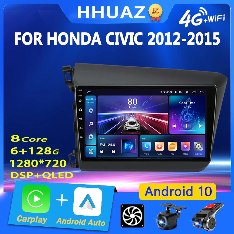 Автомагнитола Carplay для Honda Civic 2012, 2013, 2014, 2015, мультимедийный видеоплеер с Bluetooth, Авторадио, стерео, BT, GPS, головное устройство
Автомагнитола Carplay для Honda Civic 2012, 2013, 2014, 2015, мультимедийный видеоплеер с Bluetooth, Авторадио, стерео, BT, GPS, головное устройство