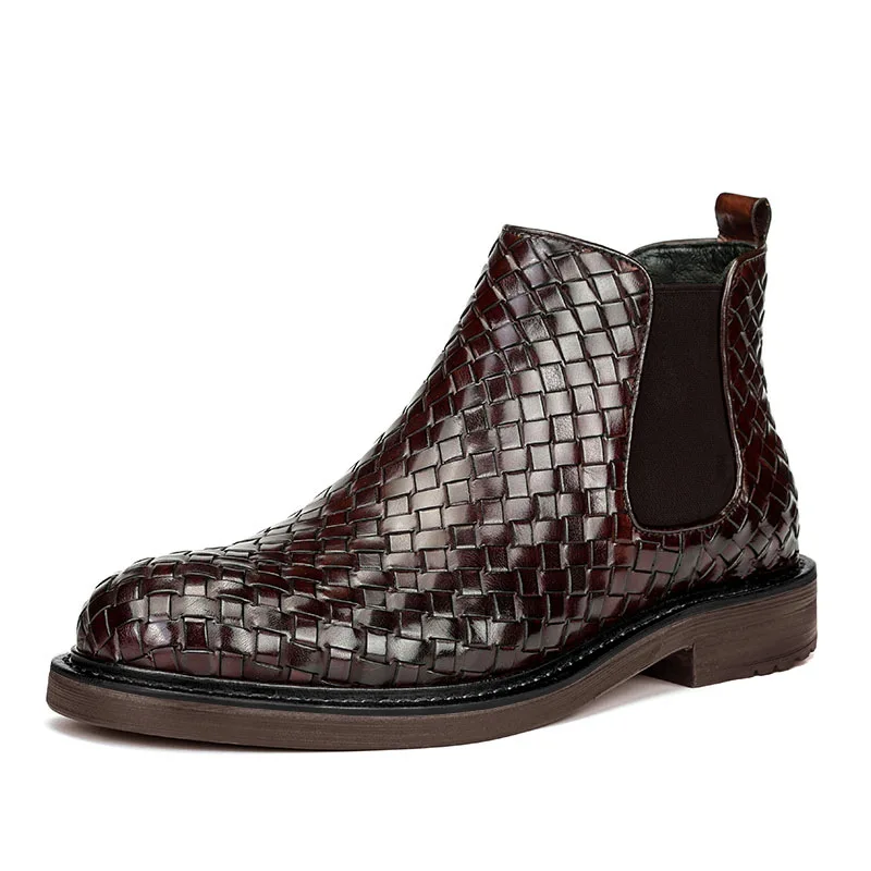 2022 New Fashion Men's Braided Short Boots Chelsea Martin Boots Men's Large Size 48
2022 New Fashion Men's Braided Short Boots Chelsea Martin Boots Men's Large Size 48