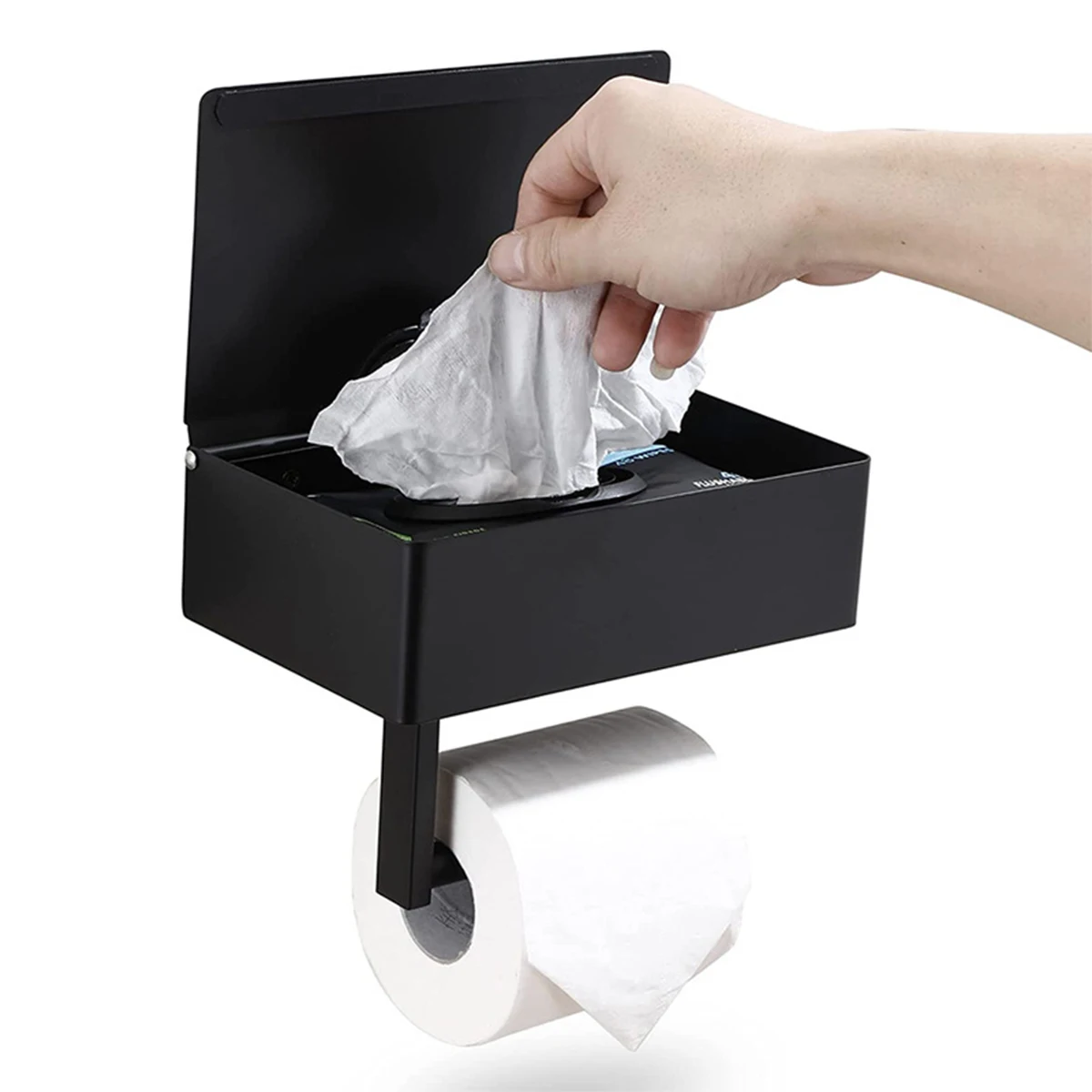 Toilet Paper Holder Stainless Steel Wall Mounted Roll Paper Holder Hidden Wipe Storage Holder with Shelf Cellphone Display for
Toilet Paper Holder Stainless Steel Wall Mounted Roll Paper Holder Hidden Wipe Storage Holder with Shelf Cellphone Display for