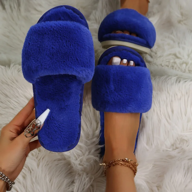 2023 New Women Winter House Furry Slippers Non-Slip Casual Indoor Flats Floor Shoes Ladies Flip Flops Warm Shoes Solid Colors
2023 New Women Winter House Furry Slippers Non-Slip Casual Indoor Flats Floor Shoes Ladies Flip Flops Warm Shoes Solid Colors