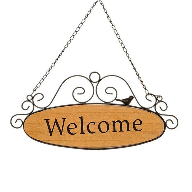 New Welcome Door Signs Decorative Wood Hanging Sign Home Plaque Garden Bar Cafe Shop Store Front Door Wall Hanging Decoration
New Welcome Door Signs Decorative Wood Hanging Sign Home Plaque Garden Bar Cafe Shop Store Front Door Wall Hanging Decoration