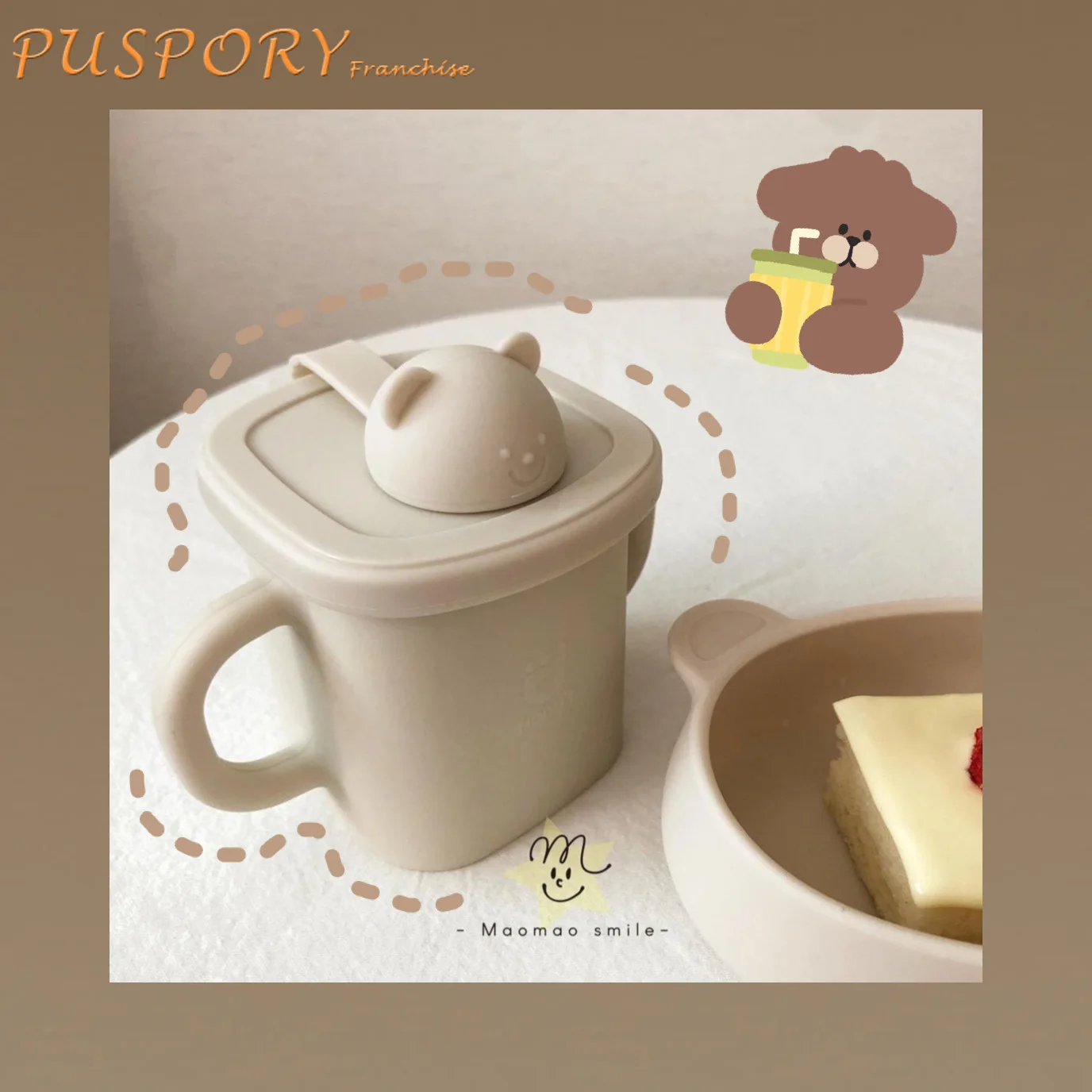 Baby Learn Drink Cup Silicone Solid Color Cute Bear With Handle Cup Snack Cup Anti Fall Easy To Clean Children Accessories New
Baby Learn Drink Cup Silicone Solid Color Cute Bear With Handle Cup Snack Cup Anti Fall Easy To Clean Children Accessories New