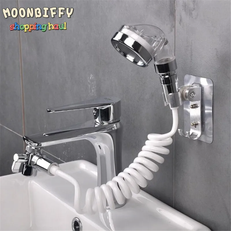 Kitchen Bathroom Sink Water Faucet External Shower Head Set Toilet Flush Extension Tap Small Nozzle Wash Hair Shower With Holder 
Kitchen Bathroom Sink Water Faucet External Shower Head Set Toilet Flush Extension Tap Small Nozzle Wash Hair Shower With Holder