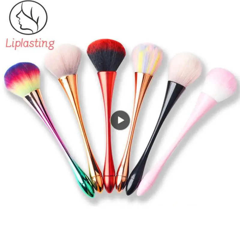 Пушистая Кисть для макияжа zzdogцвета шампанского большая кисть пудры основы румян