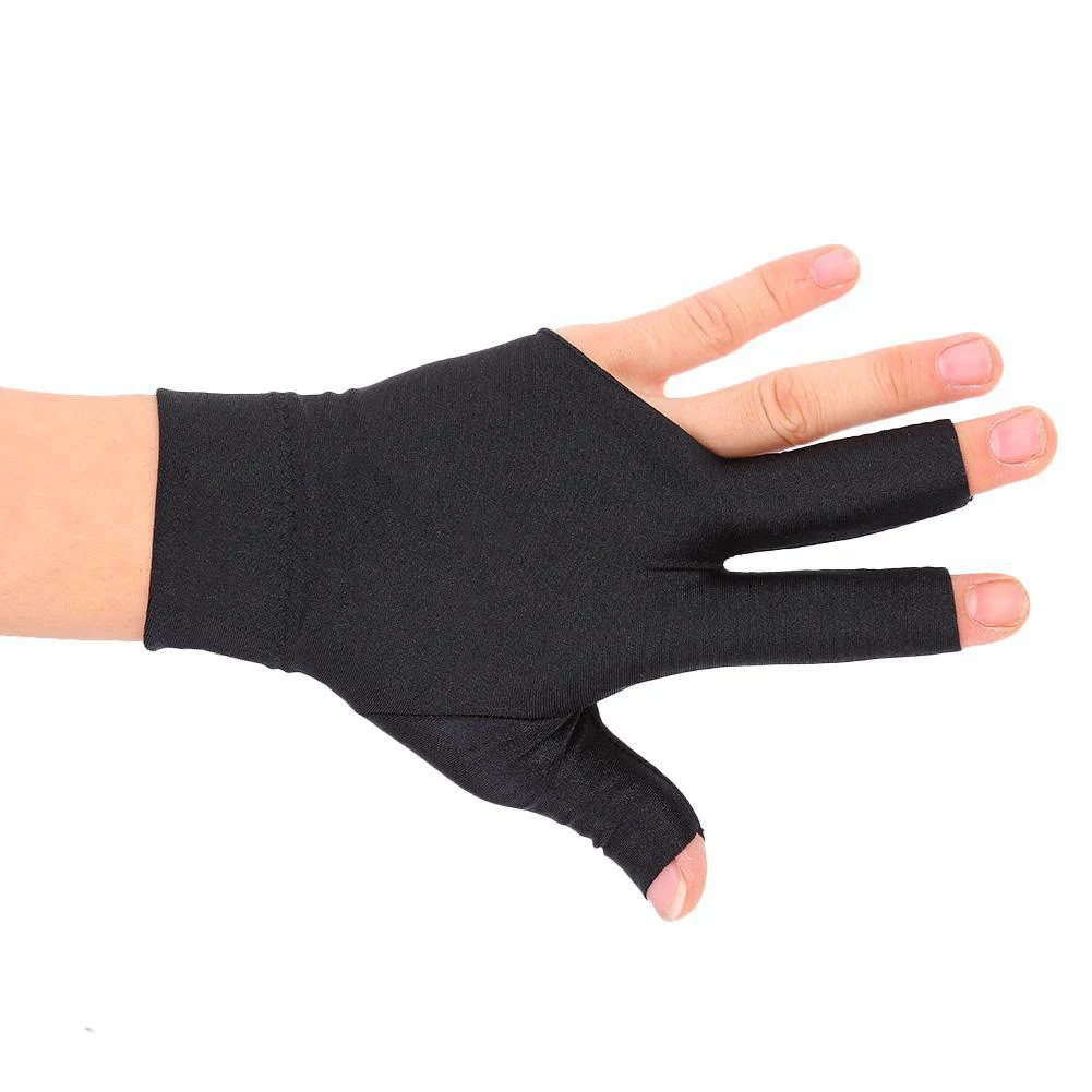 1Pcs Three Fingers Full-Finger Snooker Pool Cue Billiard Glove For Left Hand Lycra Fabrics Embroidery Billiard Accessories
1Pcs Three Fingers Full-Finger Snooker Pool Cue Billiard Glove For Left Hand Lycra Fabrics Embroidery Billiard Accessories