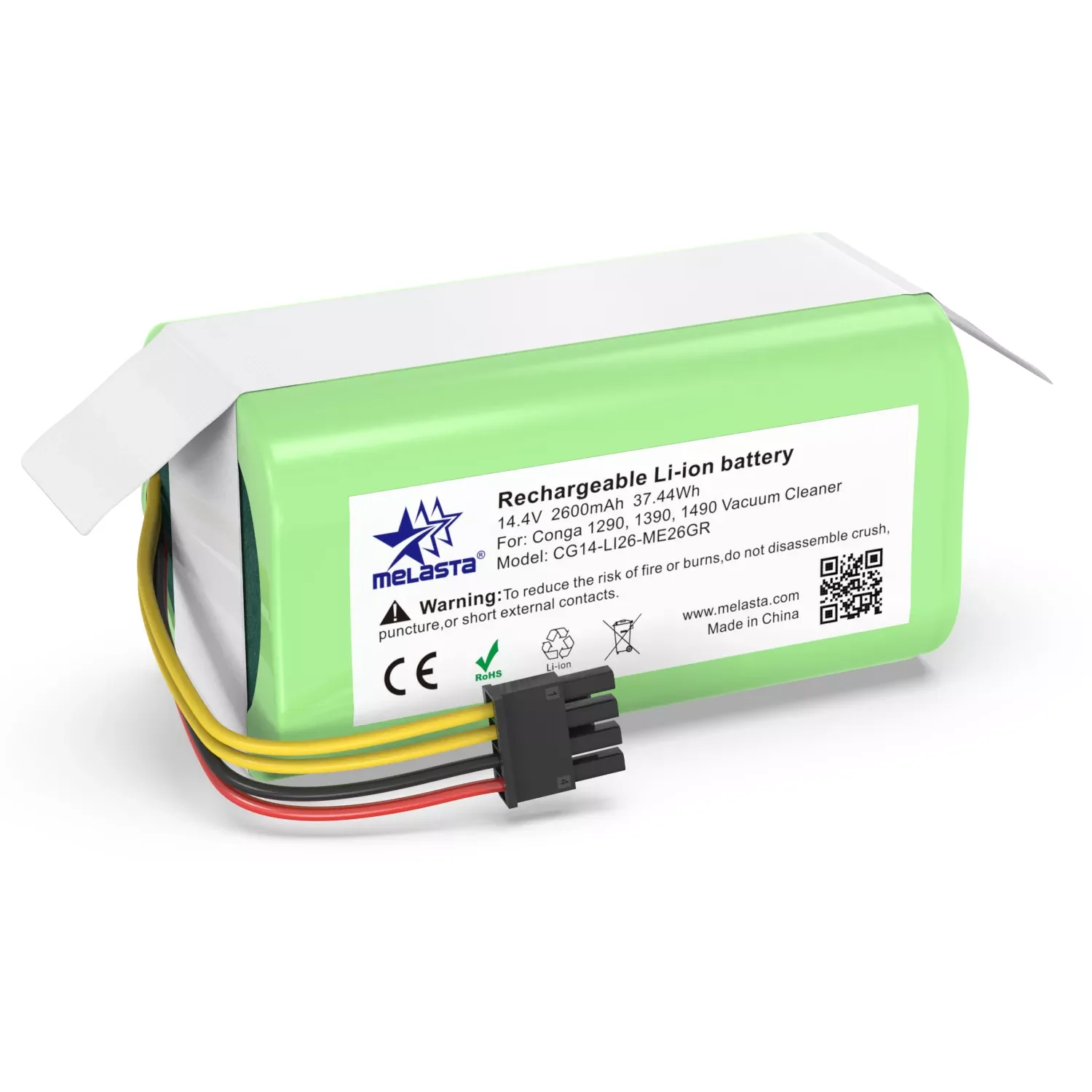 Новый литий-ионный аккумулятор 14,4 В 1290 на для пылесоса Cecotec Conga 1390 1490 1590 для Genio Deluxe 370 Gutrend Echo 520
Новый литий-ионный аккумулятор 14,4 В 1290 на для пылесоса Cecotec Conga 1390 1490 1590 для Genio Deluxe 370 Gutrend Echo 520