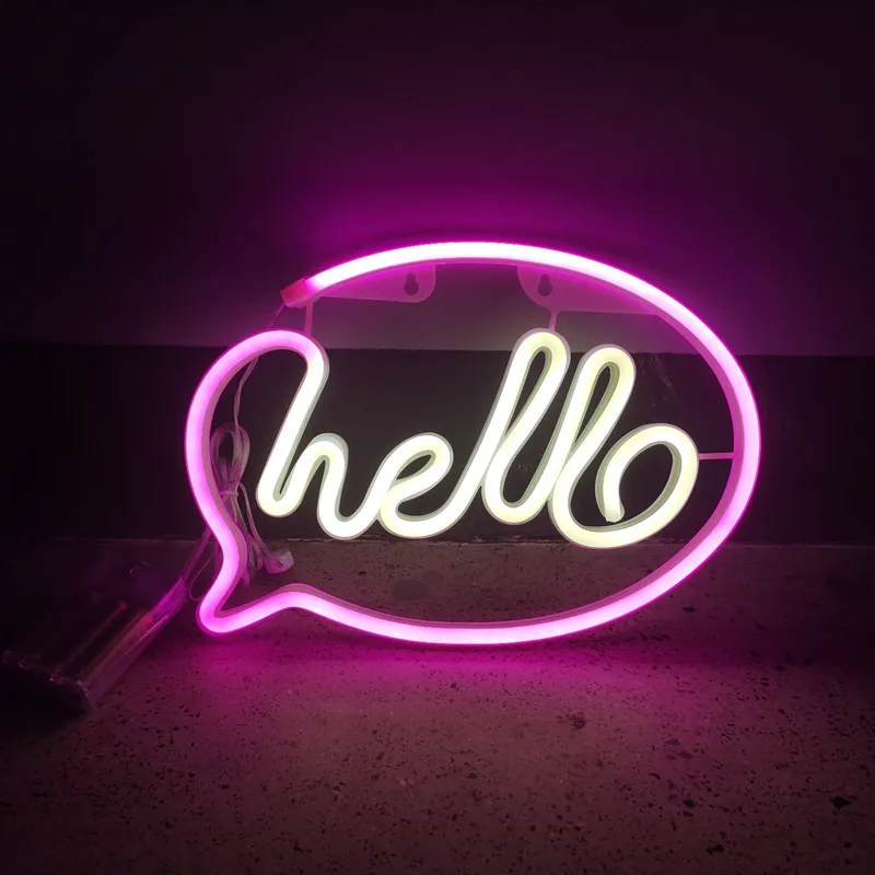Led Neon Sign Hello Room Decoration Wall Wedding Children Vibe Pink Decor Personalized Lighting Letters Lamps Christmas Party
Led Neon Sign Hello Room Decoration Wall Wedding Children Vibe Pink Decor Personalized Lighting Letters Lamps Christmas Party