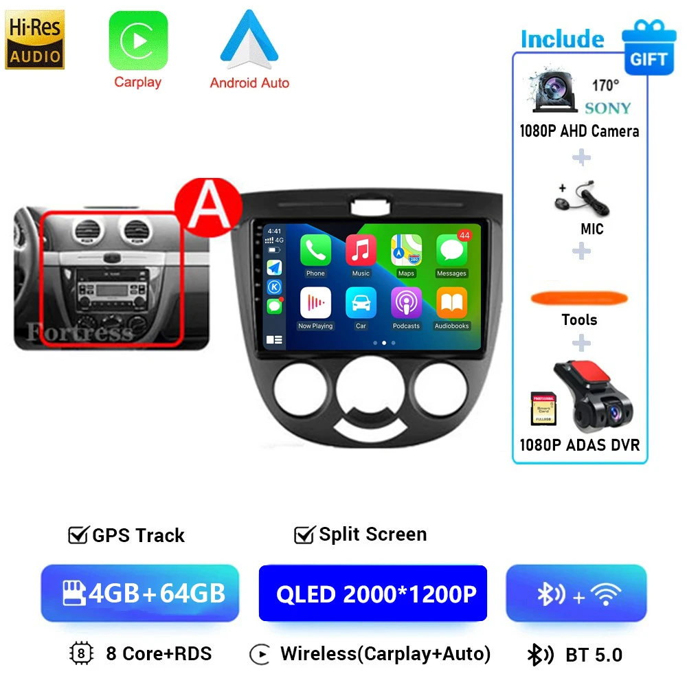 Беспроводной автомобильный радиоприемник Carplay, мультимедийный плеер 2 din Android16 DSP для Chevrolet Lacetti J200 BUICK Excelle Hrv gps Android auto
Беспроводной автомобильный радиоприемник Carplay, мультимедийный плеер 2 din Android16 DSP для Chevrolet Lacetti J200 BUICK Excelle Hrv gps Android auto