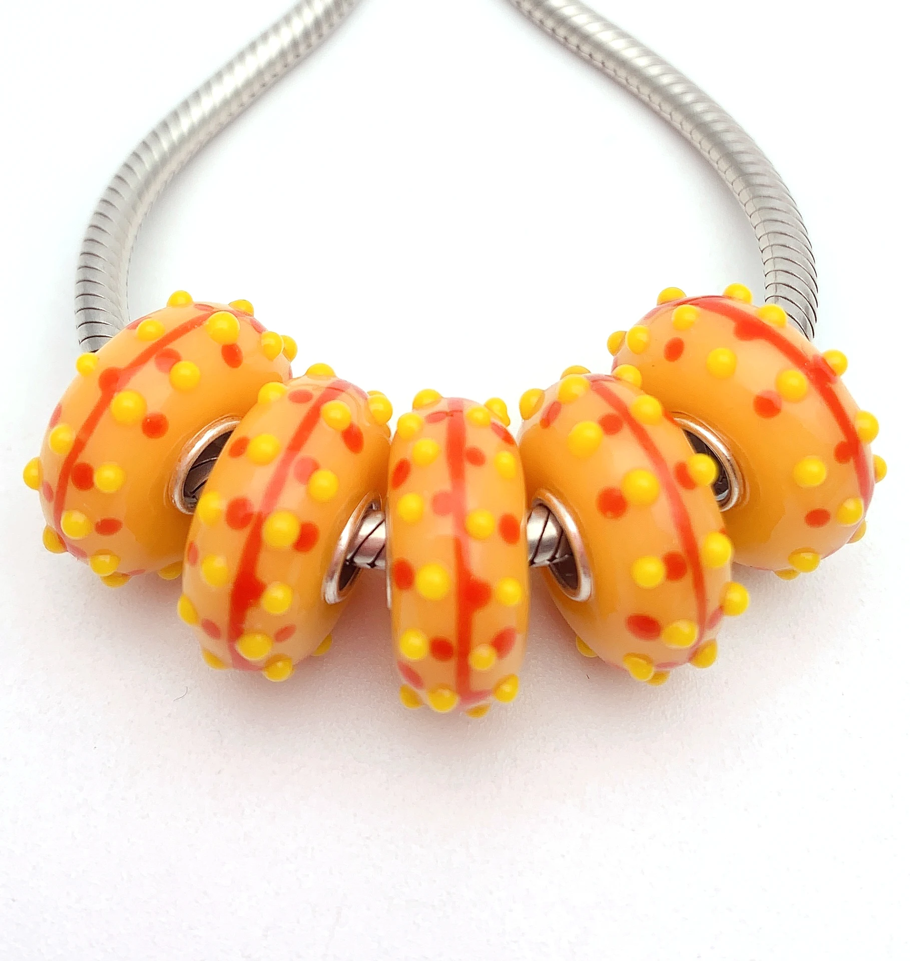 XHYG325 5X 100% Authenticity S925 Sterling Silver Beads Murano GlassBeads Fit European Charms Bracelet Diy Jewelry Lampwork
XHYG325 5X 100% Authenticity S925 Sterling Silver Beads Murano GlassBeads Fit European Charms Bracelet Diy Jewelry Lampwork