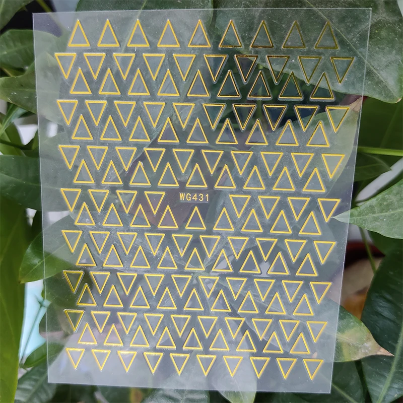 3D Stickers for Nails Geometry Triangle Golden Line Design Nails Art Decoration Manicure Stickers Sliders Nail Foil Accessories
3D Stickers for Nails Geometry Triangle Golden Line Design Nails Art Decoration Manicure Stickers Sliders Nail Foil Accessories