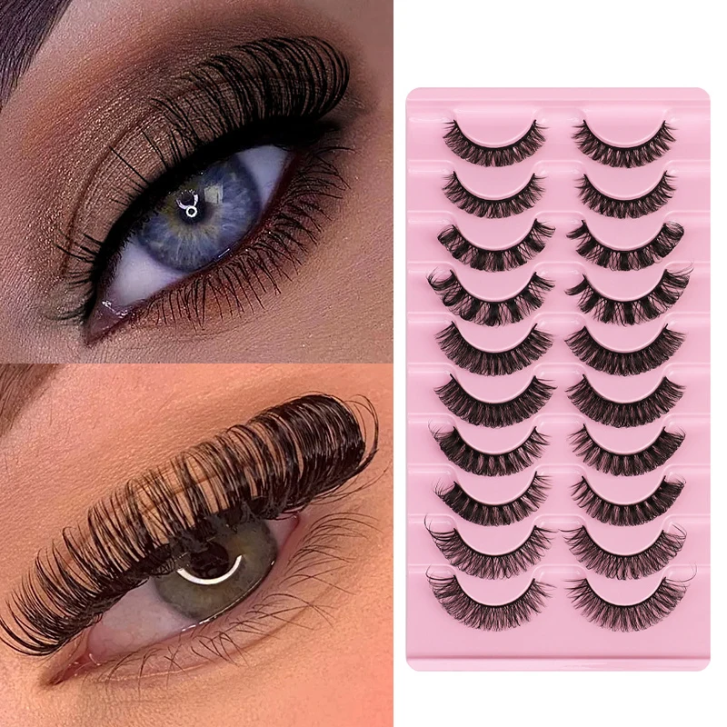 NEW 10 Pairs/box DD curl Mink Eyelashes Fluffy Lashes Dramatic Messy short False Eyelashes Makeup Russian Strip Fake Eyelashes
NEW 10 Pairs/box DD curl Mink Eyelashes Fluffy Lashes Dramatic Messy short False Eyelashes Makeup Russian Strip Fake Eyelashes
