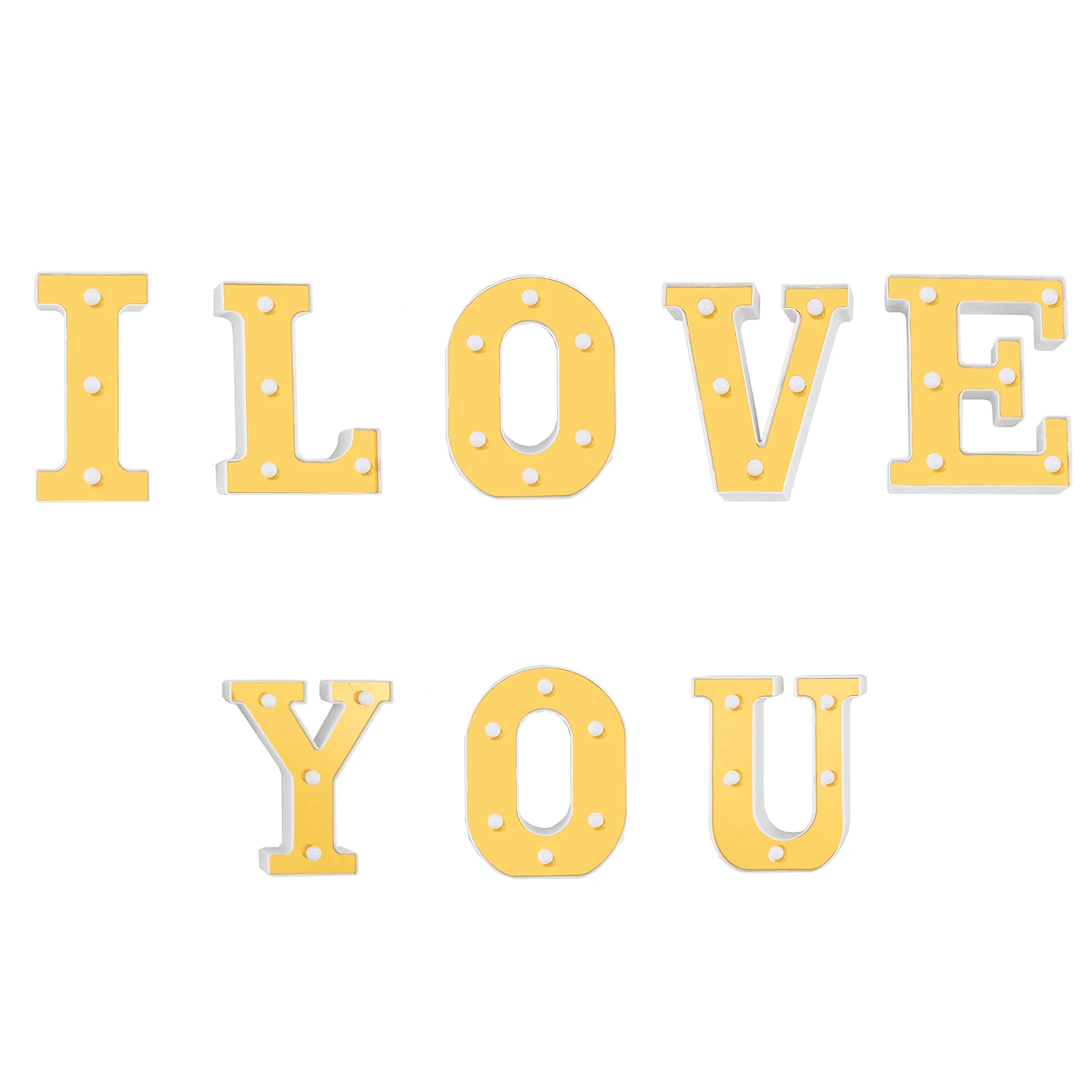 8 pcs Decorative Led Light Up Letter I LOVE YOU for Wedding Marriage Proposal Birthday Party Confession decorative decorative
8 pcs Decorative Led Light Up Letter I LOVE YOU for Wedding Marriage Proposal Birthday Party Confession decorative decorative