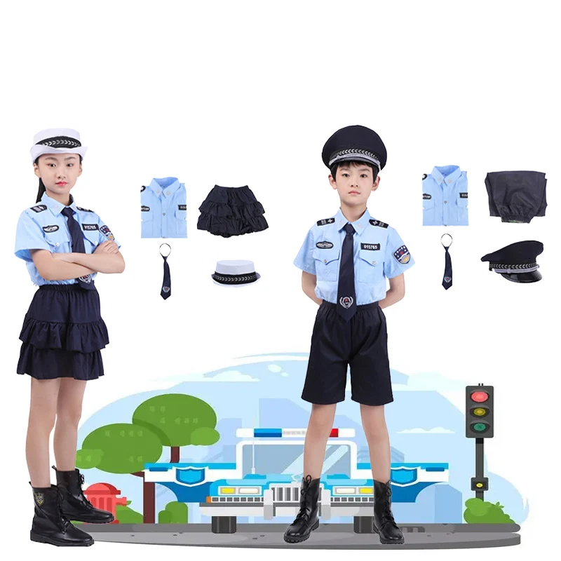 Police Uniform Children Army Suit for Student Boys Girls Cop Officer Cosplay Costumes Halloween Carnival Party Luxury Birthday
Police Uniform Children Army Suit for Student Boys Girls Cop Officer Cosplay Costumes Halloween Carnival Party Luxury Birthday