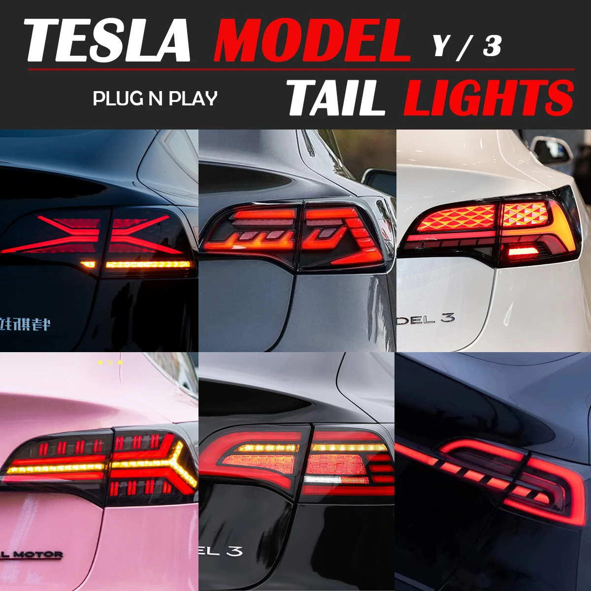 Автомобильный аксессуар, полный светодиодный фонарь, подходит для Tesla Model 3, модель Y 2017-2022, модифицированные задние фонари в сборе, динамические ДХО
Автомобильный аксессуар, полный светодиодный фонарь, подходит для Tesla Model 3, модель Y 2017-2022, модифицированные задние фонари в сборе, динамические ДХО