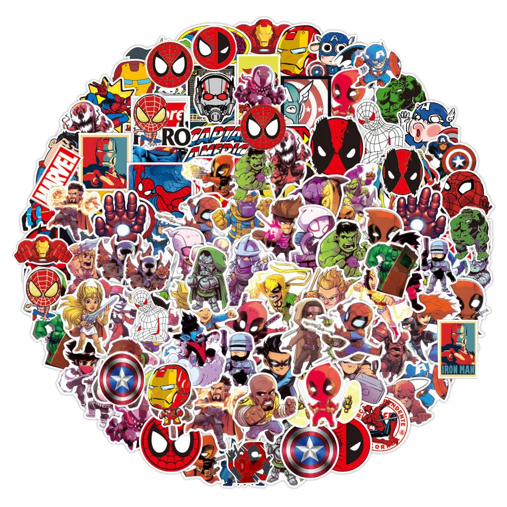 10/50/100Pcs Cartoon Disney Marvel Stickers The Avengers Waterproof Luggage Skateboard Guitar Laptop Kid Toy Spiderman Sticker
10/50/100Pcs Cartoon Disney Marvel Stickers The Avengers Waterproof Luggage Skateboard Guitar Laptop Kid Toy Spiderman Sticker