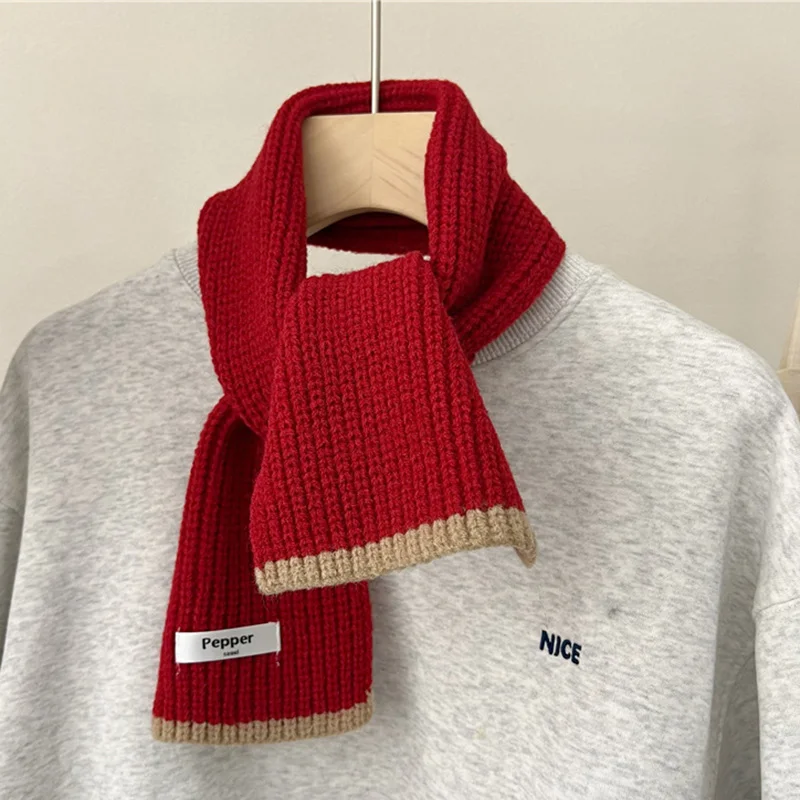 Korean Women College Style Color Blocking Wool Cross Knitted Scarf Female Winter Neck Protection Soft Windproof Warm Shawl V64
Korean Women College Style Color Blocking Wool Cross Knitted Scarf Female Winter Neck Protection Soft Windproof Warm Shawl V64